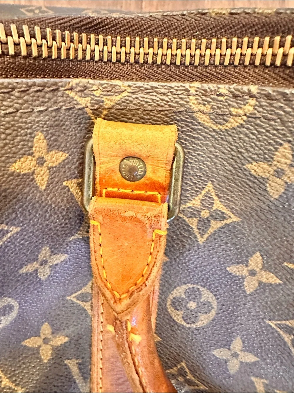 Louis Vuitton Monogram Canvas Travel Duffel Bag keepall 55 pre owned - Picture 8 of 15